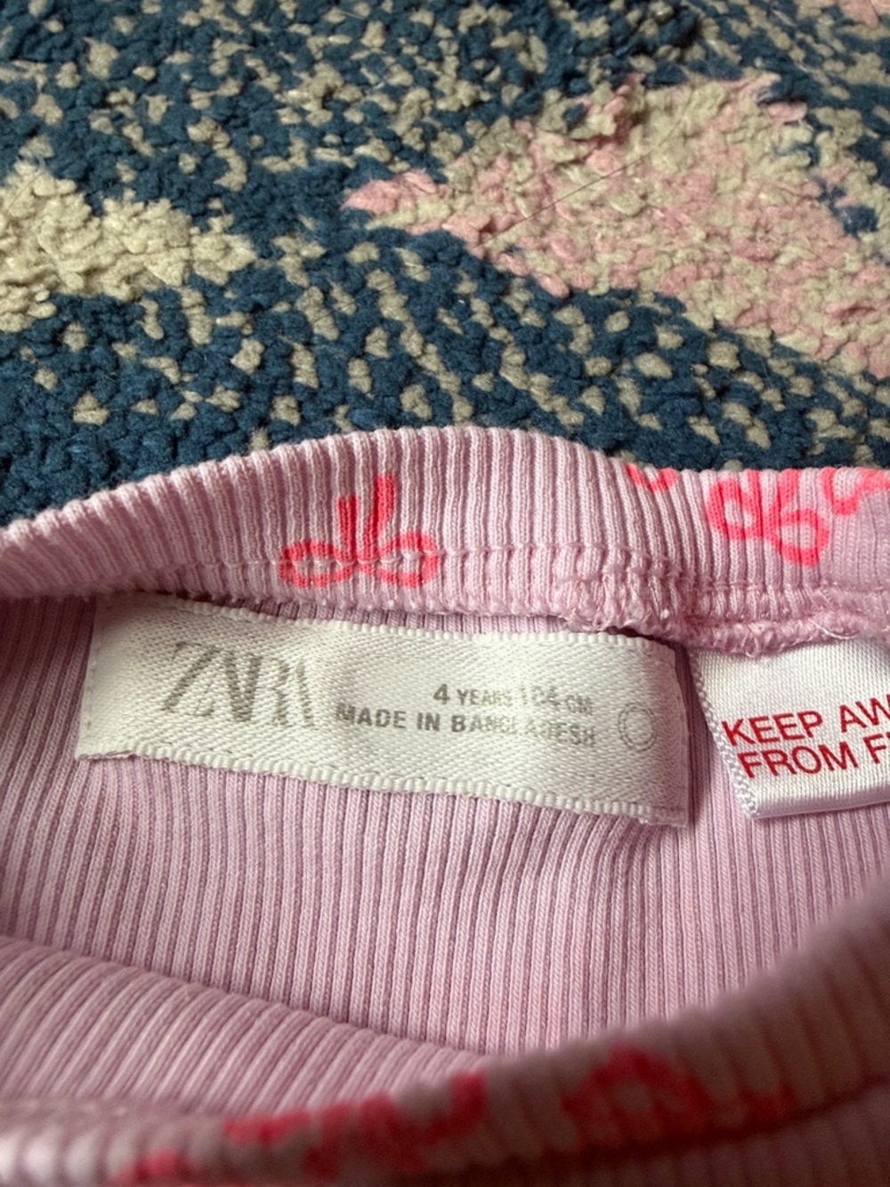 ZARA Ribbed Bow Tee - Picture 2 of 3